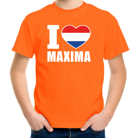 I love Maxima t-shirt orange children