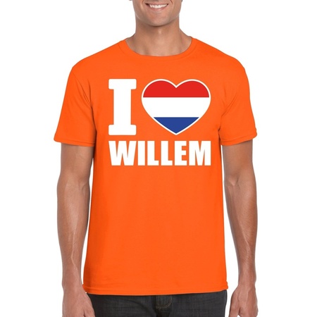 I love Willem shirt oranje heren