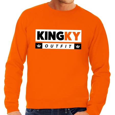 Kingky Outfit sweater oranje heren