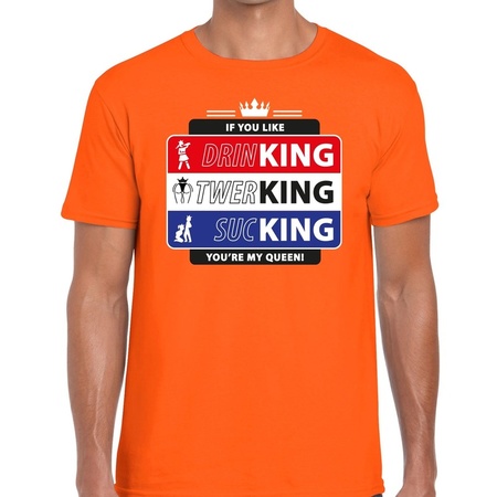 Kingsday If you like t-shirt orange men