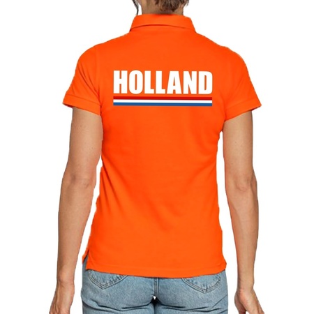 Holland polo shirt orange for women