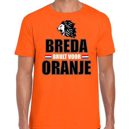 Of later Voorvoegsel steekpenningen Oranje EK/ WK fan shirt / kleding Breda brult voor oranje voor heren | Fun  en Feest