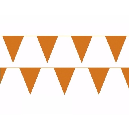 Prijsvoordeel vlaggenlijnen oranje 100 meter