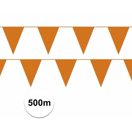 Prijsvoordeel vlaggenlijnen oranje 500 meter