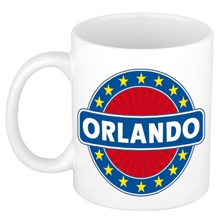Voornaam Orlando koffie/thee mok of beker