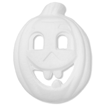 White paper mask pumpkin 22 x 15 cm