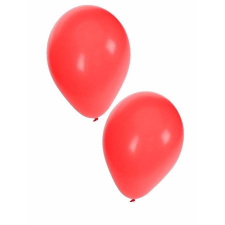 Rood wit groene ballonnen 30 stuks