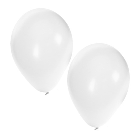 Valentijn helium tankje met rood/witte ballonnen 30 stuks