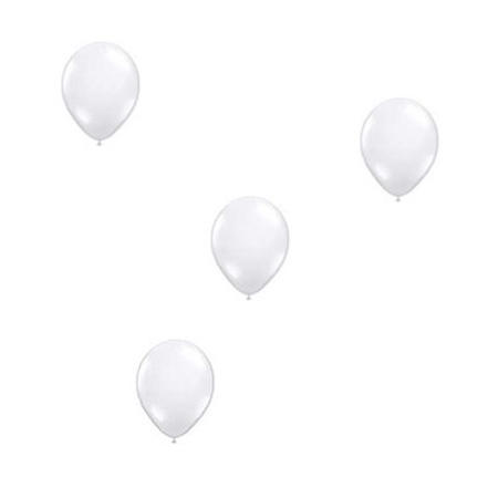 50x witte en lichtroze ballonnen