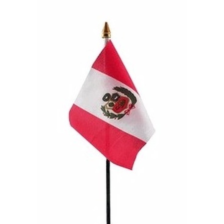 Peru vlaggetje polyester