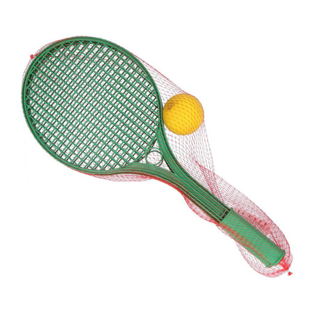 Plastic tennis set met soft bal buitenspeelgoed