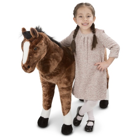 Plush large horse cuddle toy 99 cm