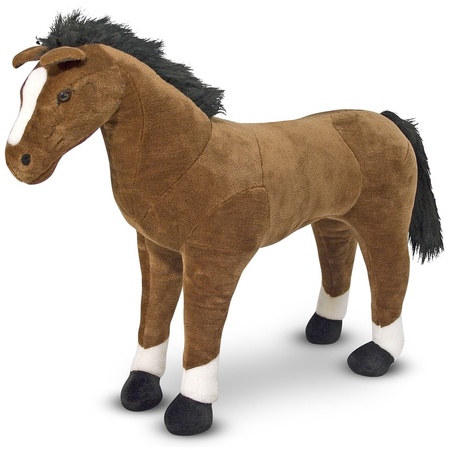 Plush large horse cuddle toy 99 cm