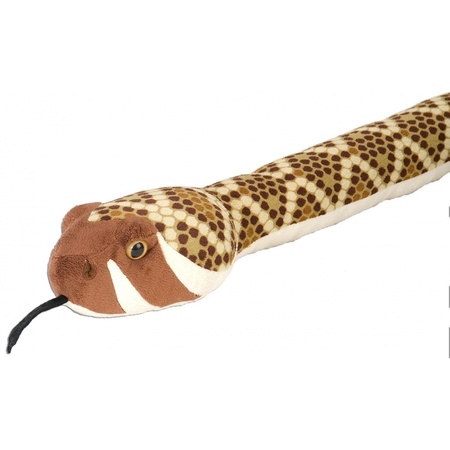 Plush snake brown/white 137 cm