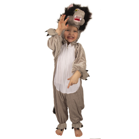 Grijze wolf kostuum voor kinderen