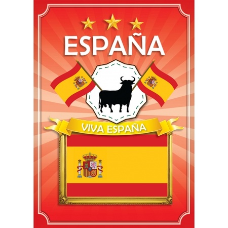 Deur poster thema vlag Spanje