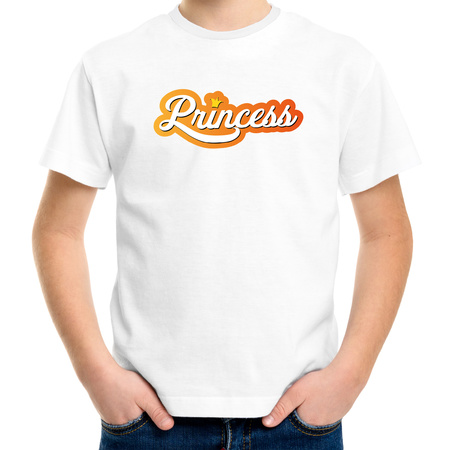 Princess kingsday t-shirt white for kids