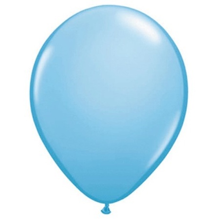 Baby blauwe Qualatex ballonnen 10 stuks