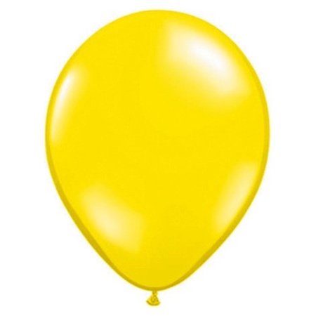 Citroen gele Qualatex ballonnen 10 stuks