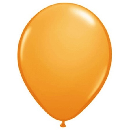 Oranje Qualatex ballonnen 10 stuks