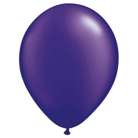 Parel paars Qualatex ballonnen 10 stuks
