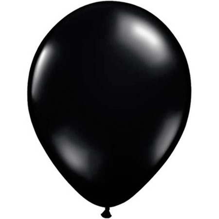 Zwarte Qualatex ballonnen 10 stuks