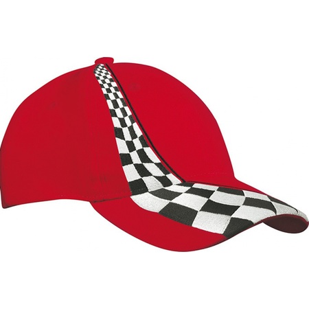 Rode auto race baseball caps