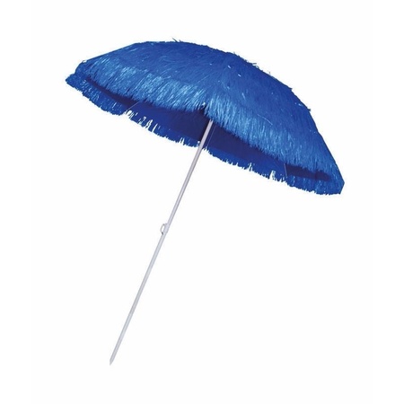 wanhoop Tol Elektropositief Blauwe rieten strand parasol | Fun en Feest