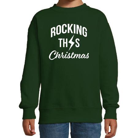 Christmas sweater Rocking this Christmas green for kids