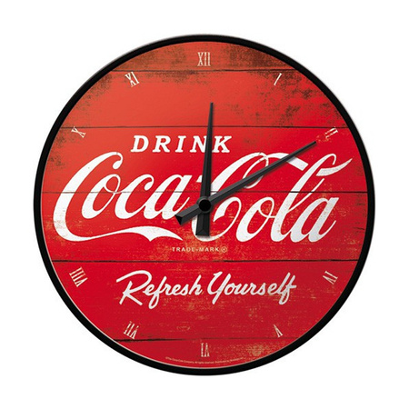 Metalen muurklok Coca Cola 31 cm