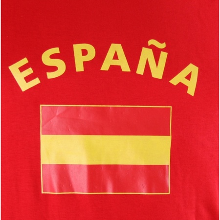 Red mens singlet flag Espana