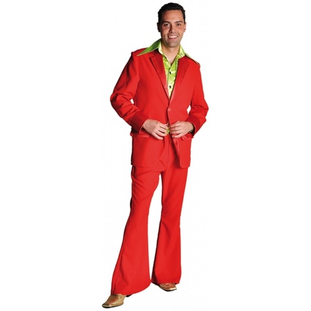 Red seventies costume for men