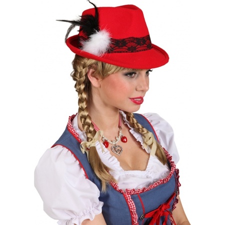 Tirol hat red for women