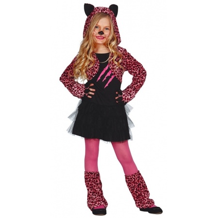 platform Klusjesman Voor u Roze katten carnaval / halloween pakje voor meisjes | Fun en Feest