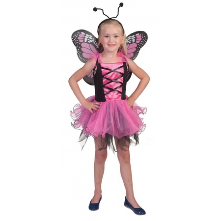 Pink butterfly dress for kids