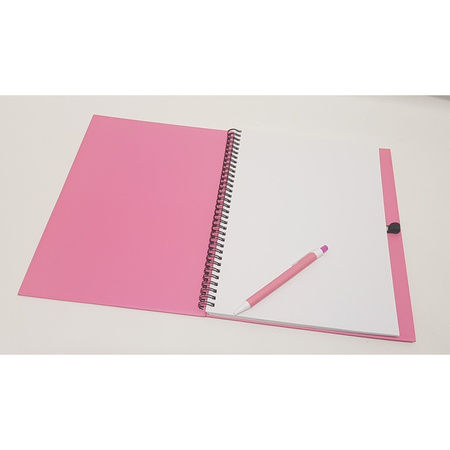 Tekeningen maken schetsboek A4 roze kaft