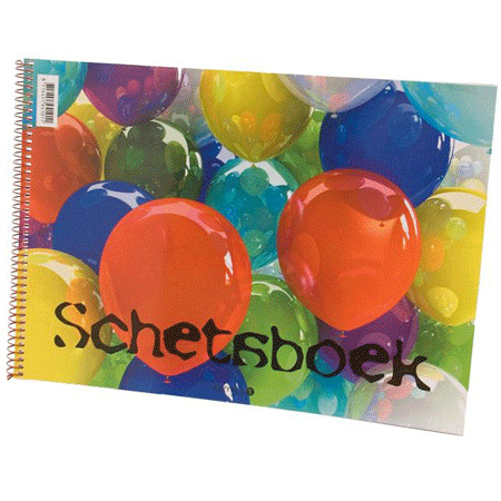 A4 tekenboek inclusief 24 kleurpotloden
