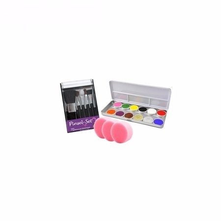 Make up set with brushes and grime sponges