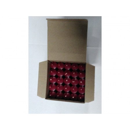 Set of 25x dark red dining candles 18 cm 7-8 hours