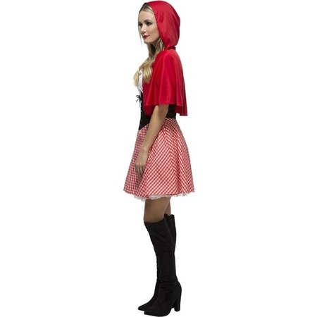 Roodkapje jurkje verkleed kostuum/outfit voor dames