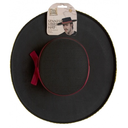 Spaanse verkleed hoeden zwart