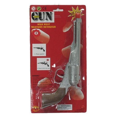 Speelgoed cowboy revolver - 8 schoten - voor kinderen 