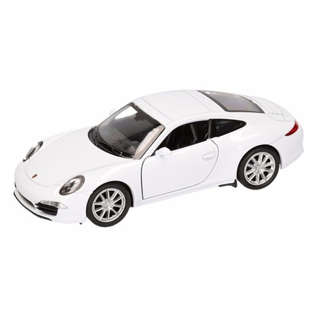 bekennen kalligrafie beklimmen Speelgoed Porsche 911 Carrera S wit Welly autootje 1:36 | Fun en Feest