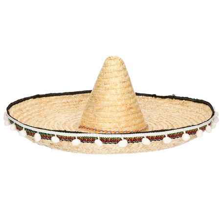 Naturel Mexicaanse sombrero 60 cm