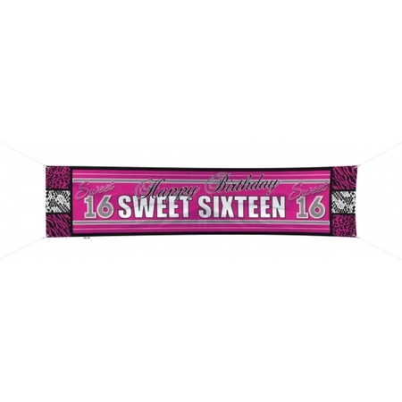 Sweet 16 banner 180 cm