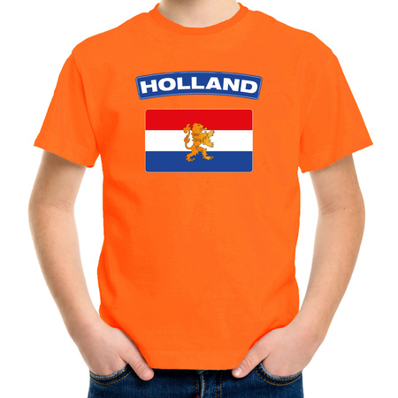 T-shirt Hollandse vlag oranje kinderen