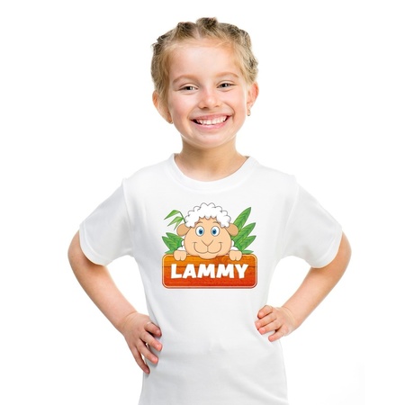Industrieel oosten Uittrekken Schaap dieren t-shirt wit voor kinderen | Fun en Feest