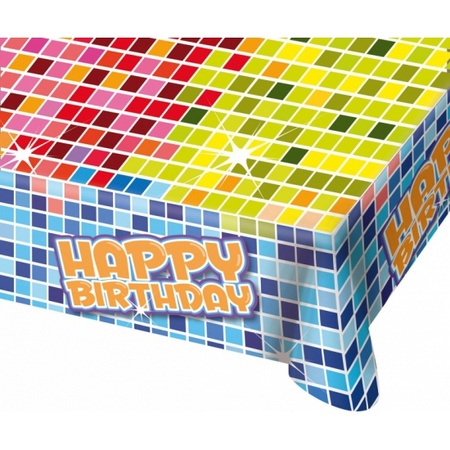 Tafelkleed Happy Birthday 130x80 cm