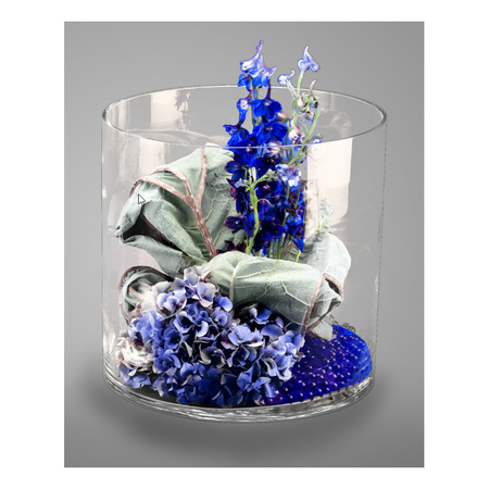 Klassiek Detecteerbaar Hobart Glazen bloemen cylinder vaas/vazen 30 x 30 cm transparant | Fun en Feest