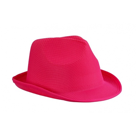Party carnaval set - hat and tie - pink - for adults